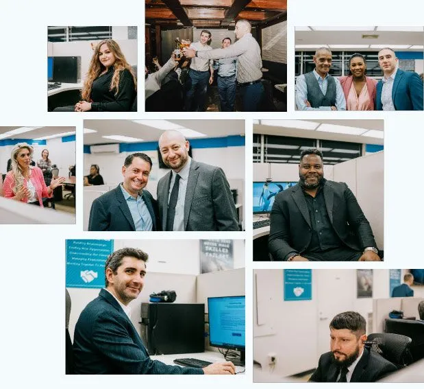 The BAMS team at work in their office