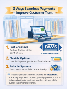 How seamless payment systems improve customer trust in retail through fast checkout, flexible payment options, and reliable POS systems